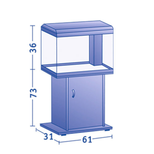 Juwel aquariumkast - meubel - 50 -60 x 31 x 62 cm - wit of zwart