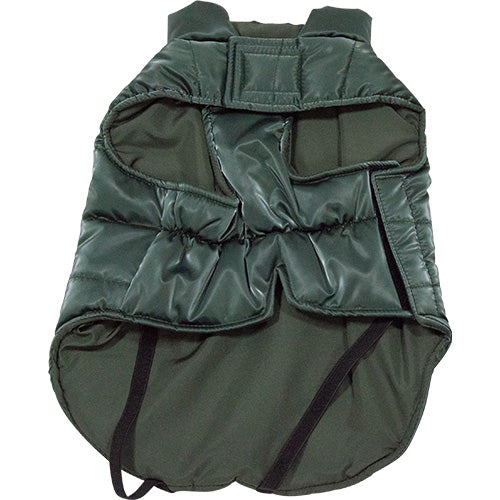 Jack and Vanilla Hondenjas Puffer Groen – Warm, Wasbaar & Met Rits voor Tuigje - Verkrijgbaar in 6 maten