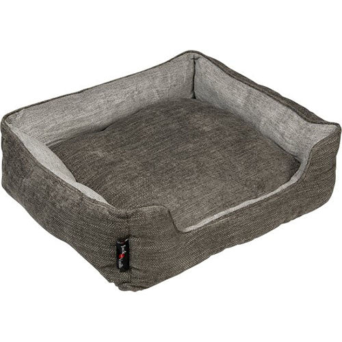Jack And Vanilla - Cairo Sofa Hondenmand - Donkerbruin/Grijs - 60x52x18 cm