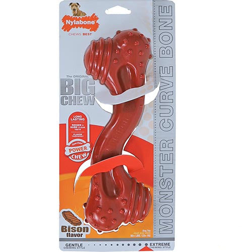 Nylabone Dura Chew Big curve bone bison, monster