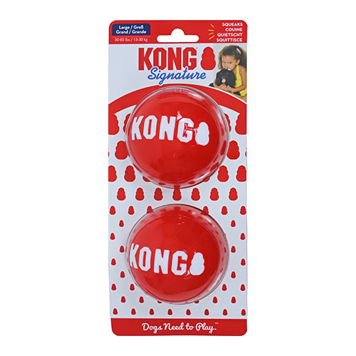Kong signature balls large 8,5 cm 2 stuks