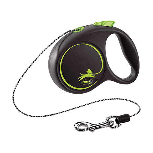 Flexi rollijn koord black design XS - 3 meter