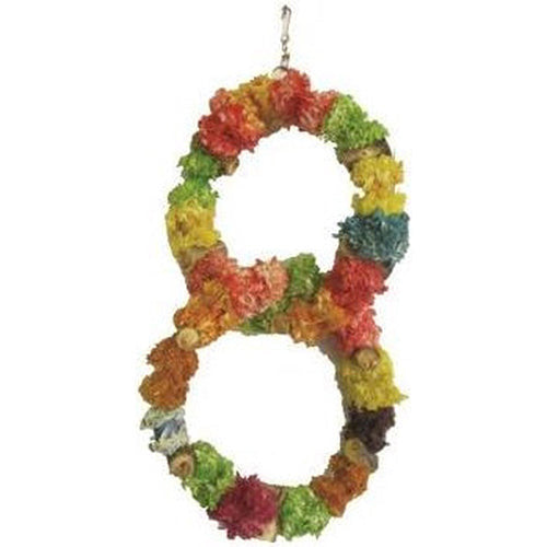 Birrdeeez - Vogelspeelgoed - Dubbele Ring - Hout - 41 CM