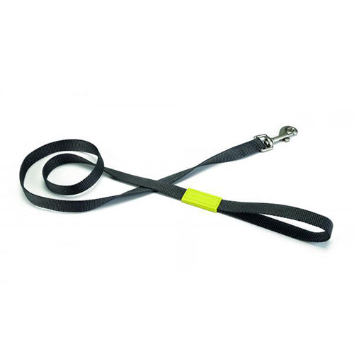 Beeztees Uni Nylon Hondenriem - Donkergrijs - Lengte: 120 cm