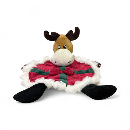 Kerstknuffel rendier met piep en ritsel 42 cm