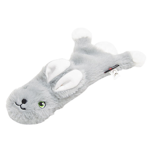 Jack and Vanilla Flatties Honden Knuffel - Knisperend Konijn - Verkrijgbaar in 3 maten