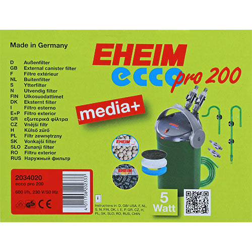 Eheim buitenfilter met filtermassa EccoPro