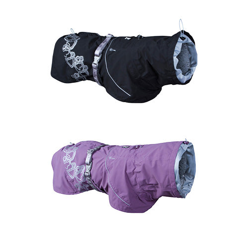 Hurtta Drizzle Coat Regenmantel - Wintermantel - Schwarz - Lila