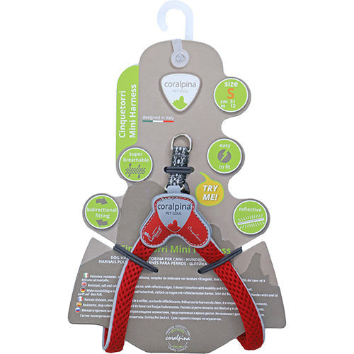 Coralpinia mini harnasjes Cinquetorri alleen voor hele kleine rassen