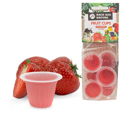 Fruitcups in verschillende smaken voor vogels per 6 stuks