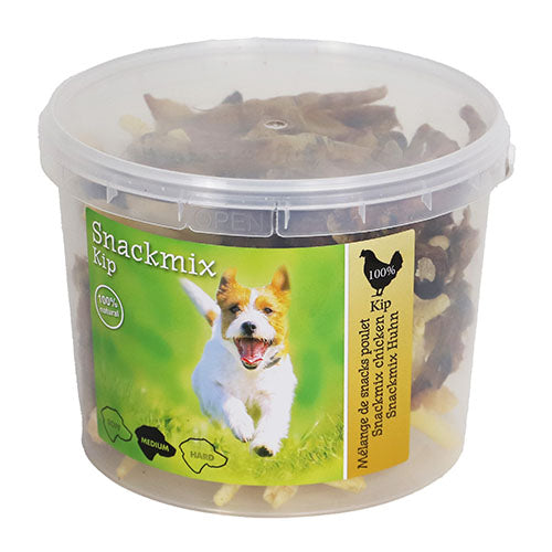 Natuurlijke Snackmix in emmer van 500 gram - Keuze uit Kip, Rund, Varken of Eend