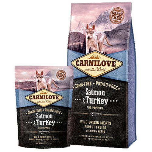 Carnilove puppyvoer zalm en kalkoen 1,5 - 12 kg