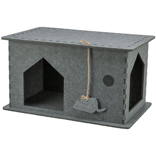 Trixie Shelter Lene – Katzenhaus aus Filz – Maße: 54×30×35 cm