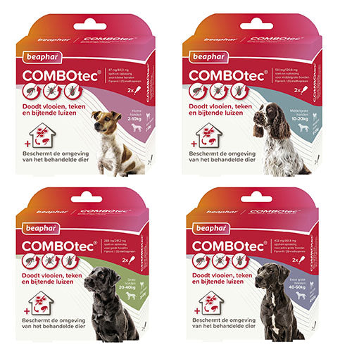 Beaphar COMBOtec® Spot-On Hond - Pipetten tegen vlooien, teken en bijtende luizen