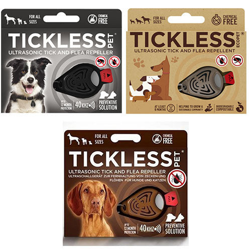 Tickless Ultrasoon Afweermiddel tegen Teken en Vlooien bij Honden - Standaard Versie - Verkrijgbaar in verschillende varianten