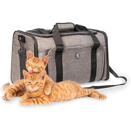 Fofos uitbreidbare en opvouwbare Draagtas/ reismand - grijs/zwart - 47 x 28 x 28 cm