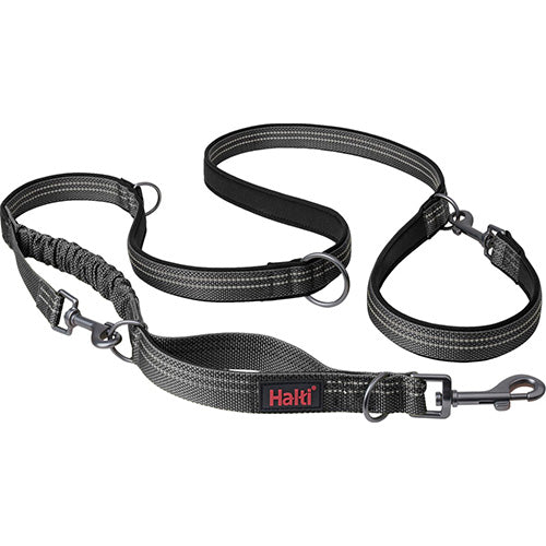 Halti leiband grijs 3 in 1 - 2 meter - Anatomy Halti