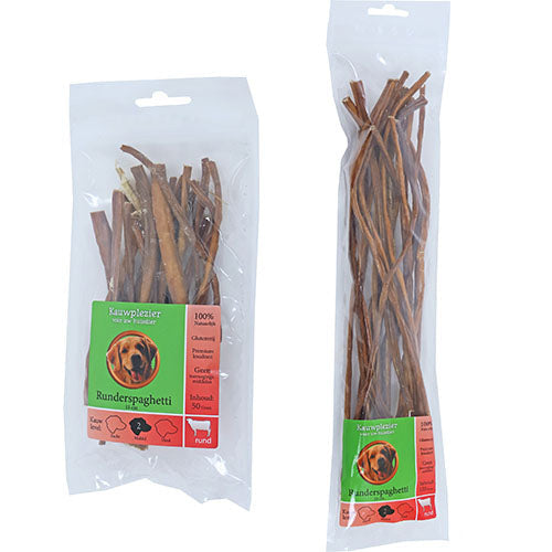 Natuurlijke Snack Rund - Runderspaghetti verkrijgbaar in 15 of 35 cm