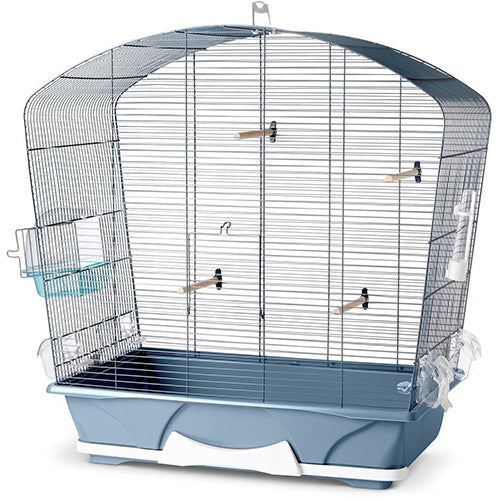 Savic vogelkooi Louise 50 - Blauw bluestone 71,5 x 38,5 x 73,5 cm