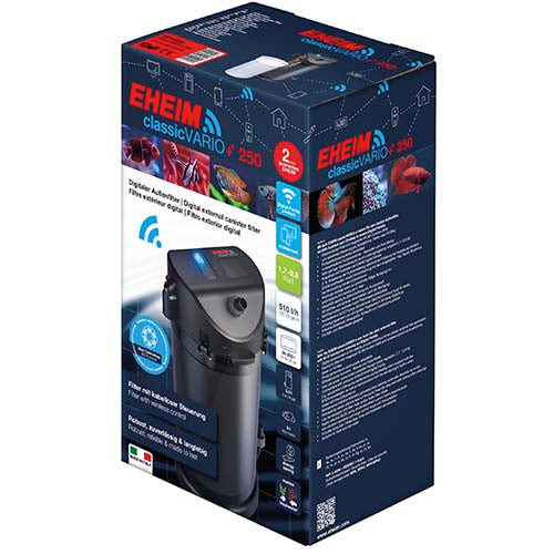 Eheim filter classic vario+e 250 inclusief filtermassa op Wifi