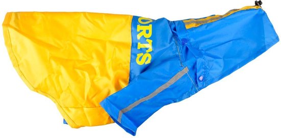 Karlie Regenjas Tex blauw - geel