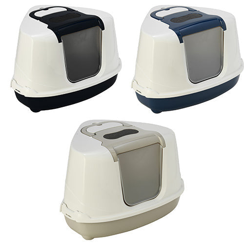 Moderna kattenbak flipcorner - hoekkattenbak - 55,7 x 45,1 x 38,2 cm