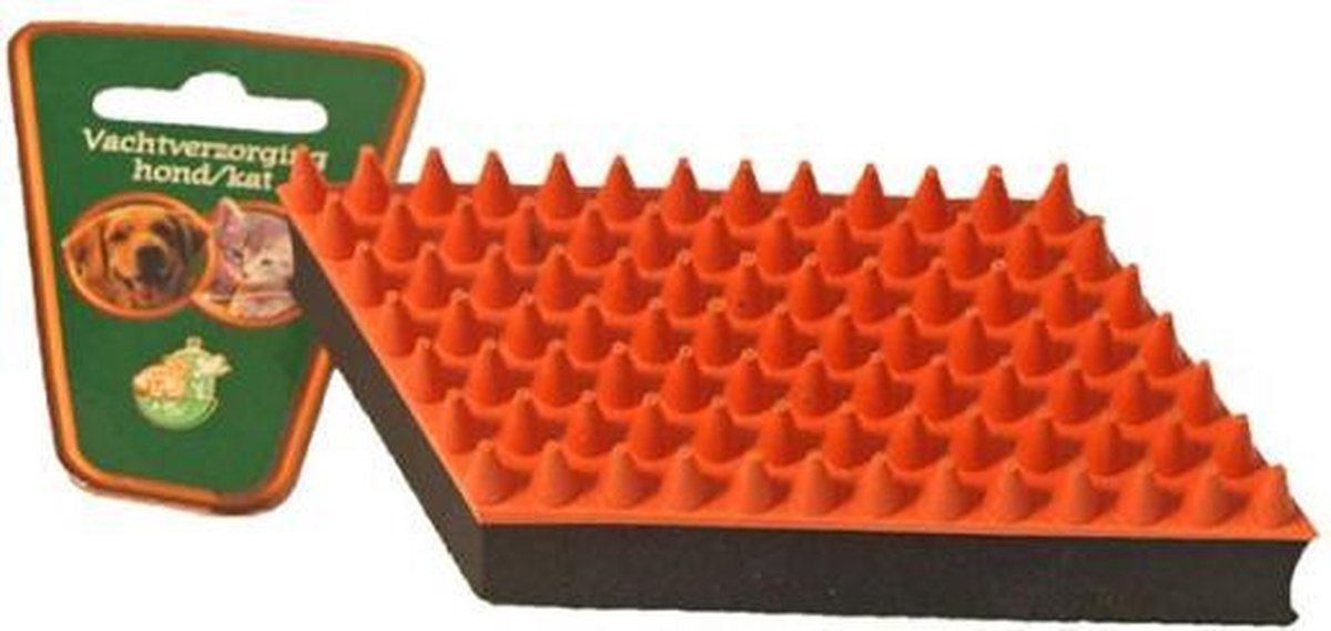 Rubber Massageborstel 13 cm voor hond of kat