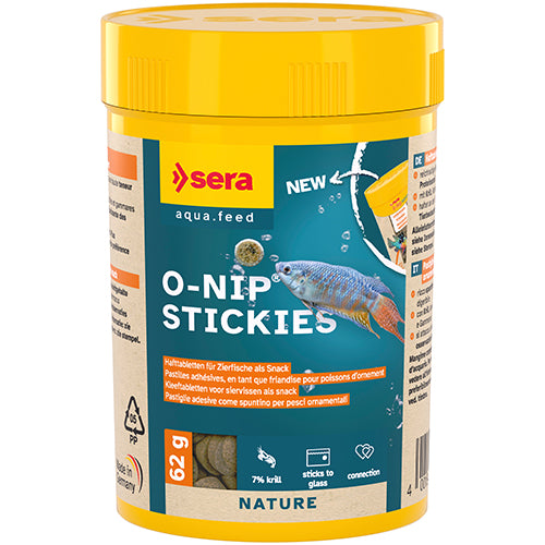 sera O-Nip Stickies – Hafttabletten für Zierfische als Snack – Erhältlich in 4 Größen