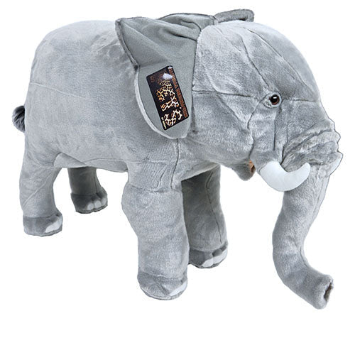Boony Natural Decoration olifant pluche staand, 75 cm.