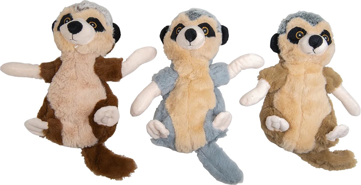 Jack And Vanilla - Speelgoed - Velveties Stokstaartje - Assorti - 40cm