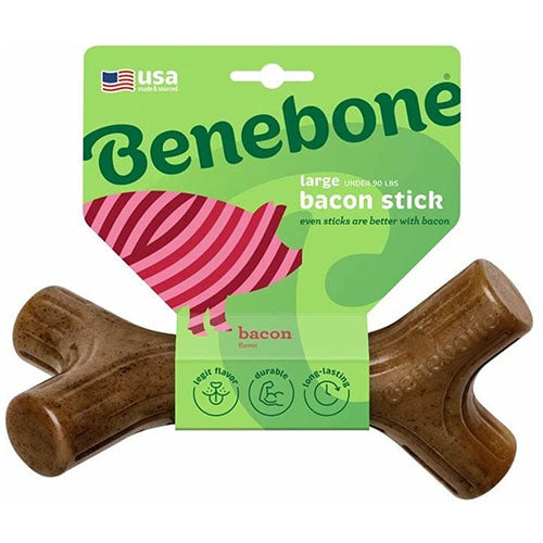Benebone kauwspeelgoed Baconstick in 4 maten