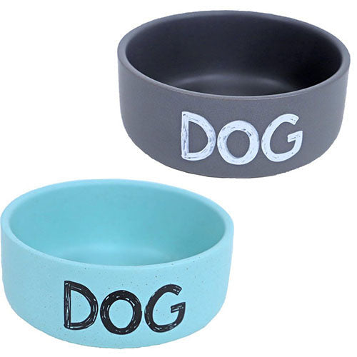 Eetbak in steen Dog in verschillende maten