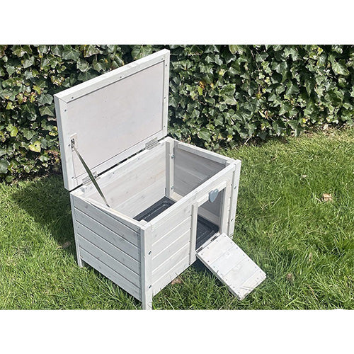 Grizo Konijnenhok Raoul - White Wash - 53x37.5x46cm