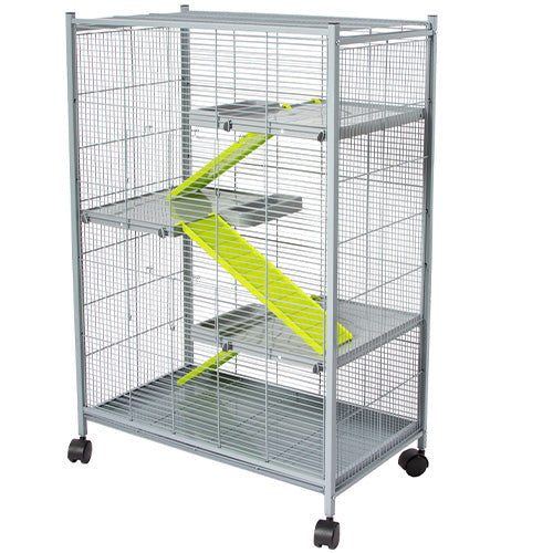 Voltrega Knaagdierenkooi Met Fijne Spijlen - 70x41x107 cm