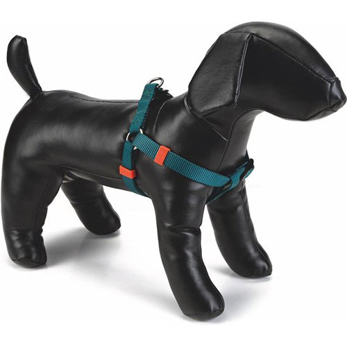 Beeztees Uni Nylon Hondenharnas/ Hondentuigje - Donkergroen - Borstomtrek: 60-100 cm