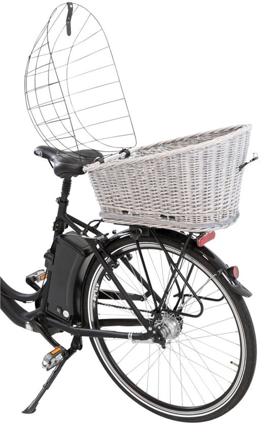 Trixie - Fietsmand - Bagagedrager - Met Rooster - Grijs - 55X35X49 cm
