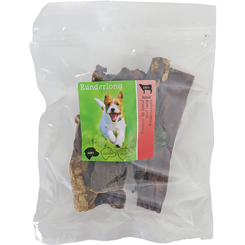 Natuurlijke Snack Rund - Runderlong verkrijgbaar in 100 of 250 gram