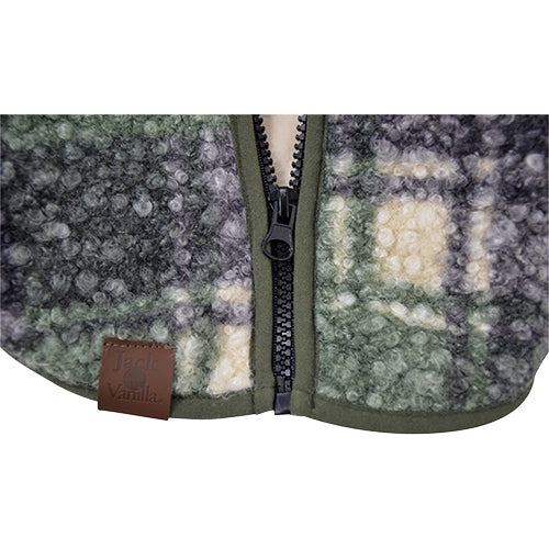Jack and Vanilla Dogwalk Jacket Tartan – Hundemantel mit verstellbarem Geschirr – Grün oder Braun – Erhältlich in 7 Größen
