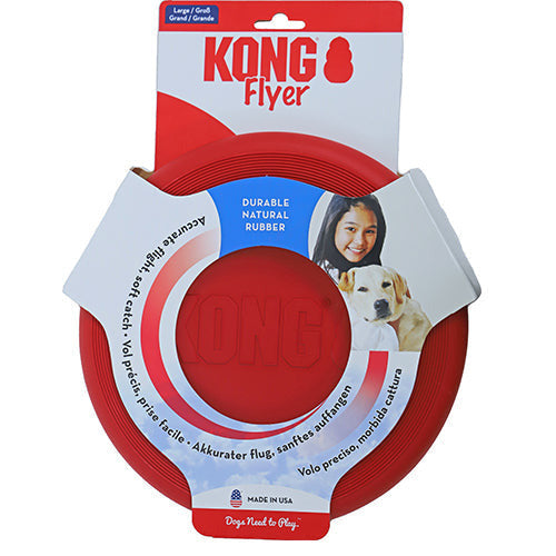 Kong Flyer Frisbee - Hondenspeelgoed - Rood -  Ø25 cm