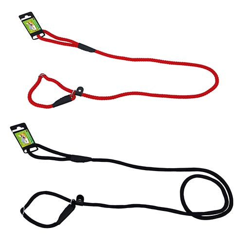 De Boon Dog Fashion Nylon Slipriem/ Retrieverlijn Met Dubbele Stop - Verkrijgbaar in 2 maten en verschillende kleuren