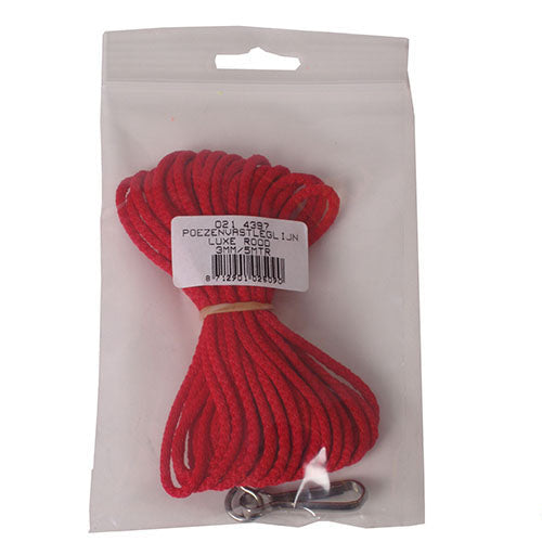 Boony poezen katten vastleglijn 3mm - 5 meter - zwart - blauw - rood