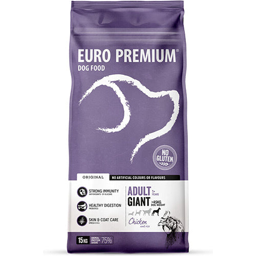 Euro-Premium adult giant chicken & rice 15kg