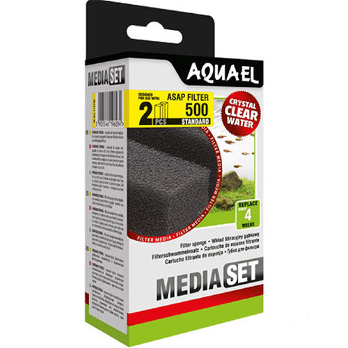 Aquael Standaard Foam voor Asap Filter 500 - 2 stuks