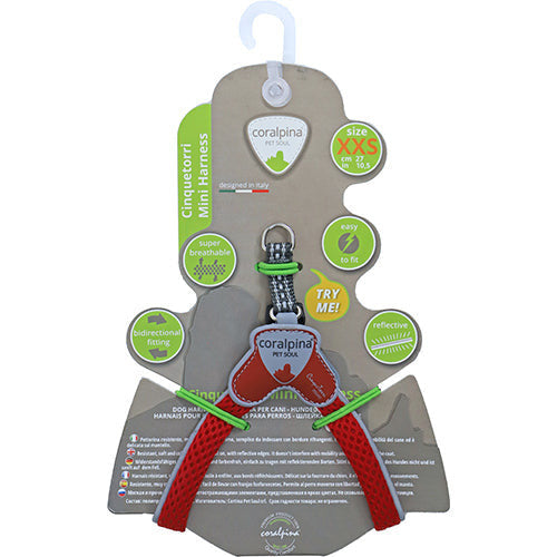 Coralpinia mini harnasjes Cinquetorri alleen voor hele kleine rassen