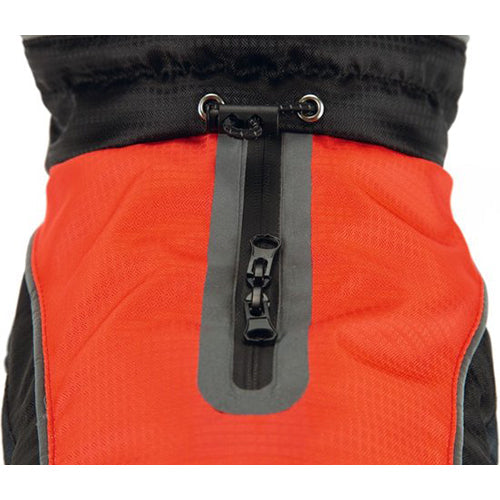 Beeztees Saby Waterproof Hondenjas - Rood/Zwart - Ruglengte: 24 cm