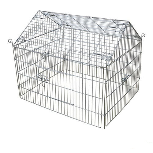 Boon - Konijnenren - Caviaren - Draadren met Puntdak - Verzinkt - Afmetingen: 90 x 75 x 75 cm