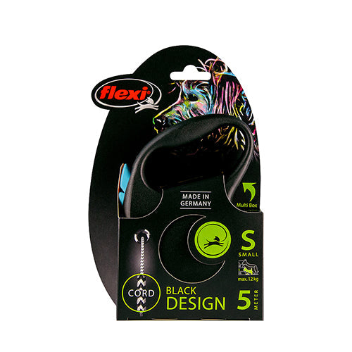 Flexi rollijn Black Design koord S - 5 meter