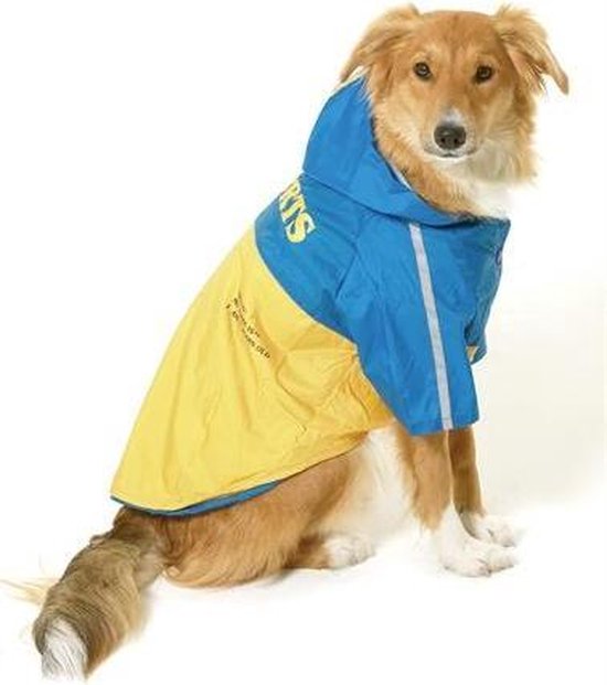 Karlie Regenjas Tex blauw - geel