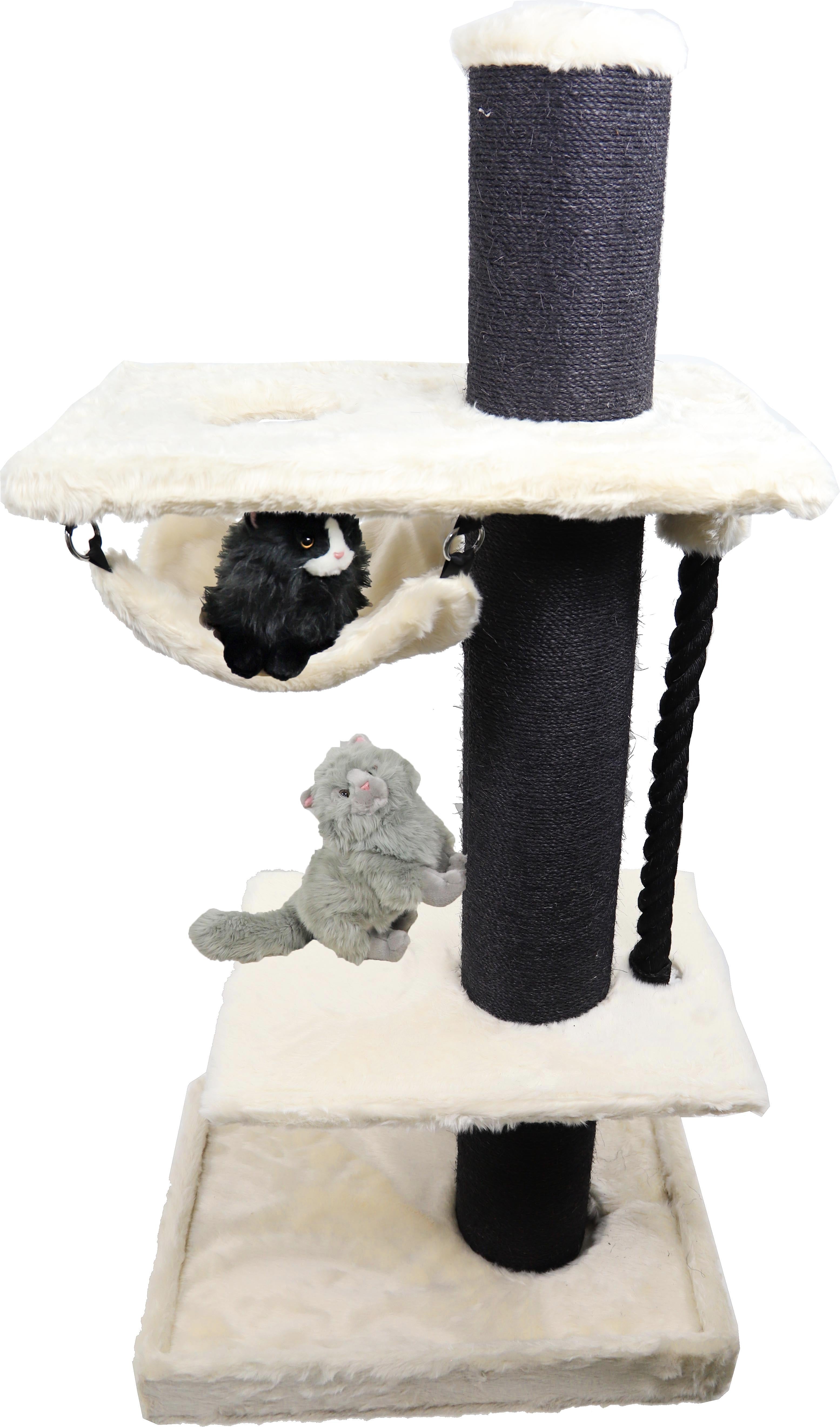 Boony krabpaal XXL Lorenzo wit/zwart, 163 cm