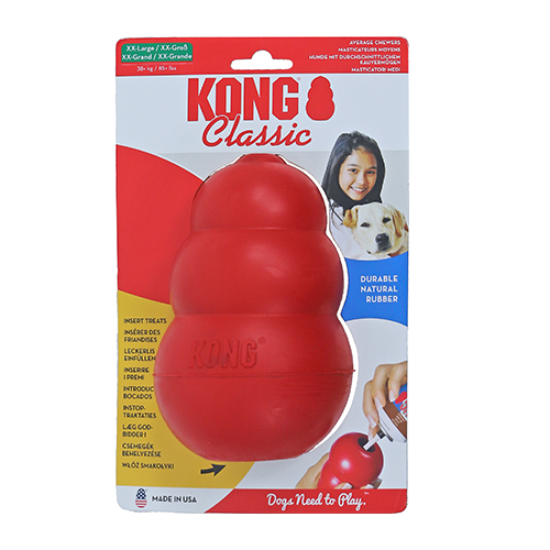 Kong Classic Rubber Rood in 5 maten